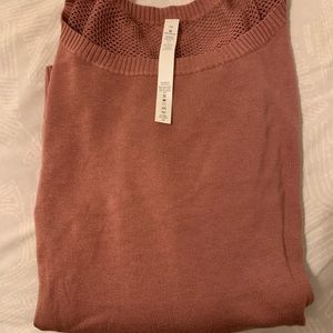 Rose Pink Mesh Lululemon Sweater